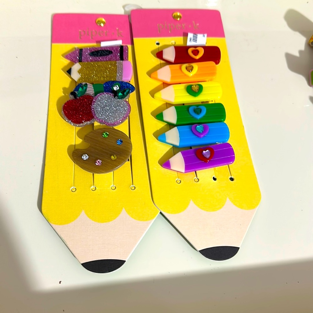 COPY - New: 2 Hard to find Piper•k school themed hair clips! Just in time for s…